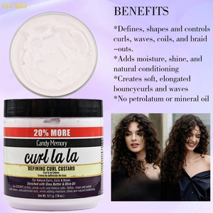 Balsamo per Capelli Senza Risciacquo con Etichetta Privata, Crema Naturale per Ricci Arricchita con Burro di Karité e Olio d'Oliva, Non Unta e Anti-Crespo - Product Image 6