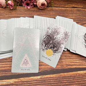 <span class=keywords><strong>Tarot</strong></span> avec dessins Oracle Deck Silver Foil Affirmation Cards avec guide - Product Image 3