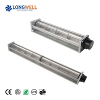 LONGWELL Querstromlüfter-Anbieter 45mm 50mm 12V 24V 48V 3-Phasen BLDC-Motor Tangentiallüfter für Konvektionsheizungen und Luftschleier