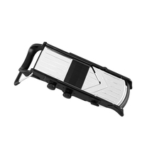 Mandoline de cuisine manuelle en acier inoxydable avec lames réglables, pour couper les fruits, hacher les légumes, râper, couleur personnalisée, logo personnalisé