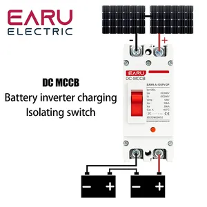 Interruttore Automatico Solare DC EARU MCCB Protezione da Sovraccarico Interruttore Protettore Fotovoltaico <span class=keywords><strong>PV</strong></span> 100A 125A 6ka Potenza di Interruzione EAM1 - Product Image 5