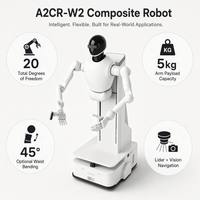 Nuevo Robot Industrial Hirobot A2CR-W2, Motor Colaborativo de Material Compuesto Metálico, PLC, Software Personalizable, Entrada AC220V, 570W, 120kg