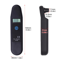 Portable noir coque en plastique voiture Auto Van vélo Tyer jauge de pression des pneus affichage LCD numérique