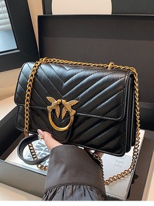 Nouvelles Sacs Messager Tendance Vintage pour Femmes, Sacs à Main Carrés Haut de Gamme Doublement Imperméables avec Chaîne et Porte-Monnaie, en PU avec Fermeture Éclair et Fermoir - Product Image 2