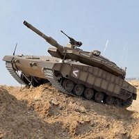 Heng Long HL 3958-1 ISR Merkava MK IV Char de combat RC radiocommandé en métal CNC avec fumée IR et son, échelle 1/16, chenilles TK 7.0, jouet de loisir