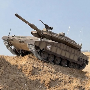 Đồ chơi thú vui xe tăng chiến đấu RC điều khiển vô tuyến theo dõi âm thanh xe tăng Ir dài Hl 3958-1 isr merkava MK IV CNC kim loại hồng ngoại 1/16 thu thập thông tin âm thanh TK 7.0 - Product Image 2