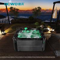 Jacuzzi Spa le plus vendu, design ergonomique incliné, espace spacieux pour 4 personnes, spa d'hydrothérapie en acrylique avec 60 jets
