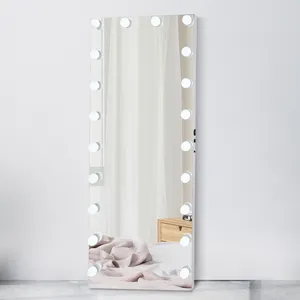 Customized logo diy dimmable lights 20 bulbs Hollywood vanity makeup mirror for taking photo