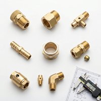 Service de fraisage CNC sur mesure, pièces de précision en laiton C36000 pour systèmes de contrôle des fluides, précision ±0,005 mm, petites séries OEM