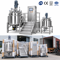 Cuve de mélange en acier inoxydable de qualité alimentaire 300L, cuve à double enveloppe, cuve réactrice, fermenteur en acier inoxydable avec agitateur mécanique