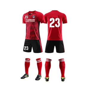 Fashion Team Jersey Football Kits Soccer Uniform united wear design pattern sublimation training shirts Quick dry