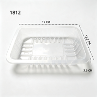 Barquettes d'emballage en blister PP personnalisées, barquettes d'emballage en plastique recyclables pour légumes, fruits, viande, logo personnalisé accepté