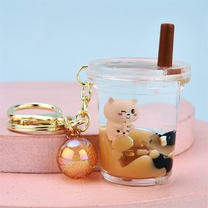 Móc Chìa Khóa Kawaii Móc Khóa Hình Kẹo Trà Sữa Boba Logo Tùy Chỉnh Lạ Mắt Phụ Kiện Móc Khóa - Product Image 4