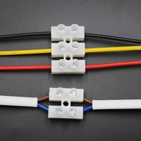Accessoires pour pièces d'éclairage, bornier électrique, 2, 3, 4, 5 voies, connecteur rapide à ressort, bornier à vis à 12 broches
