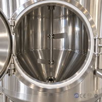 Cuve de Fermentation de Bière 1000L en SUS304, Fermenteur Conique avec Contrôle Précis de la Température pour Brasserie Artisanale et Fermentation d'Alcool