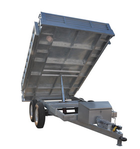 Approvisionnement d'usine 4500kgs immersion à chaud galvanisé ferme <span class=keywords><strong>benne</strong></span> utilitaire remorque avec rampe - Product Image 1
