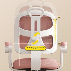 Silla de aprendizaje de plástico para niños, asiento para estudiantes en casa, respaldo ergonómico ajustable, diseño minimalista moderno - Product Image 3