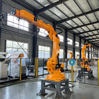 Robot Penanganan Industri 6 Axis, Beban Angkut 220kg, Jangkauan 3200mm, Lengan Robot untuk Palletizing, Pemuatan, Pembongkaran, dan Transfer Material