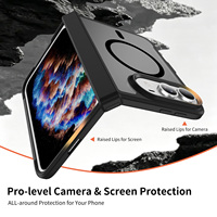 Étui magnétique pour iPhone Duo, protection de la charnière, translucide mat, anti-traces de doigts, coque de téléphone antichoc pour iPhone Duo 18 Fold