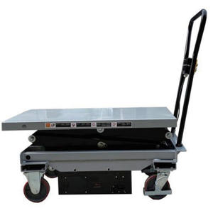 Carretilla elevadora de tijera hidráulica resistente con rueda universal con marcado CE - Product Image 6