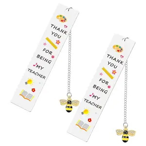 Yiwu Ganggu Wholesale Uv Printing Metal Pendants Bookmarks Stainless Steel Souvenirs Bookmarks