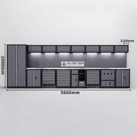 Armoire à outils modulaire en acier OEM, unités de rangement robustes pour atelier et garage avec finition époxy et verrouillage à 3 points