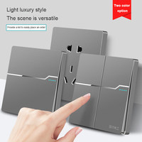 Prises et Interrupteurs Modernes OEM de Haute Qualité pour le Royaume-Uni, Application Smart Life, 220V Tension Max, Vente Chaude pour Dépenses Familiales en Chine