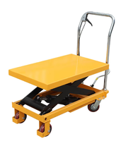 Chariot à plateau plat en plastique Haolun, silencieux, pliable, petit chariot, chariot pliable épaissi, transport en entrepôt, supermarché