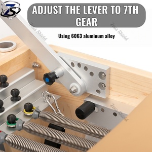 Reformer de Pilates de Madera de Arce Importada con Media Torre, Máquina de Pilates Portátil Ajustable con 18 Niveles de Resistencia - Product Image 3