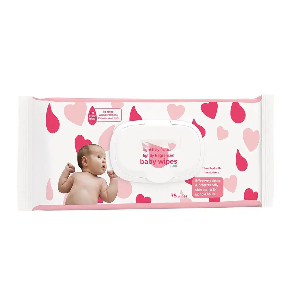 Oem 80Pcs Baby Biologisch Afbreekbare Natte Doekjes Reinigen Natte Tissue
