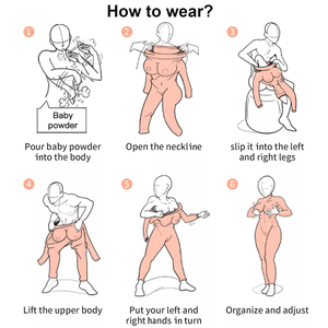 ชุดบอดี้สูทซิลิโคนสำหรับผู้หญิงขายส่งจากโรงงาน กางเกงซิลิโคนเสริมสะโพก ชุดบอดี้สูทซิลิโคนสำหรับผู้หญิง ครอสเดรสเซอร์ - Product Image 5