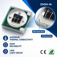 Émetteur LED IR en céramique 3535 850nm 940nm 3W pour caméra de vision nocturne de sécurité