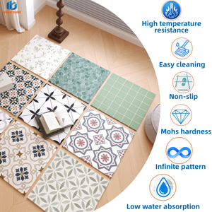 Vente Flash : Carrelage de Sol Intérieur Moderne <span class=keywords><strong>Beige</strong></span> Crème Anti-Rayures et Antidérapant 800x800mm pour Toute la Maison, Salle de Bain, Couloir et Salle à Manger - Product Image 4