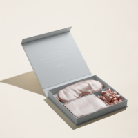 Taie d'oreiller en soie avec logo personnalisé de haute qualité emballage boîte-cadeau boîte cadeau magnétique rose en papier rigide pour emballage de taie d'oreiller