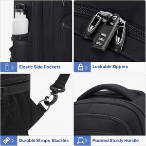 BSCI Exceptional Rolling <b>Backpack</b> with <b>Wheels</b> for Our Door's Traveling School Laptop Bag - Product Image 5
