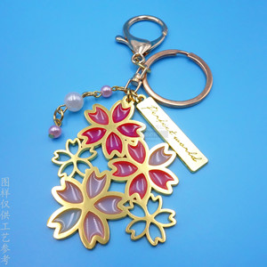 พวงกุญแจโลหะผสมสังกะสีสีทอง ดีไซน์หอคอยโตเกียว ของที่ระลึกทางวัฒนธรรม - Product Image 4