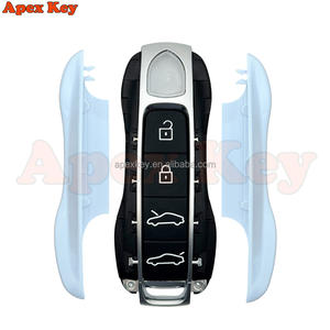 Étuis de clés de remplacement blancs de haute qualité et élégants pour Porsche avec autocollants pour la création de cadres photo artistiques - Product Image 4