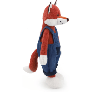 Peluche renard en coton moelleux et mignon, anti-stress, doublure en maille lavée, renard rouge de <span class=keywords><strong>dessin</strong></span> <span class=keywords><strong>animé</strong></span> doux, cadeau d'anniversaire pour enfants - Product Image 3