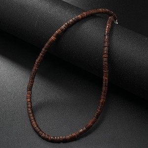 Kalung cangkang kelapa pria <span class=keywords><strong>Retro</strong></span> rantai Collarbone liburan surfing baru pirus - Product Image 6