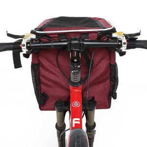 Voyage en plein air vélo sport chat <span class=keywords><strong>chien</strong></span> étui de transport vélo avant <span class=keywords><strong>chien</strong></span> sac panier vélo animal de compagnie transporteur avec housse de pluie - Product Image 3