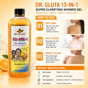 Gel Douche Éclaircissant Corps Action Rapide 7 Jours – Élimine <span class=keywords><strong>Taches</strong></span> Brunes, Boutons, Rides – <span class=keywords><strong>Anti</strong></span>-<span class=keywords><strong>Taches</strong></span> – 1000ml - Product Image 4