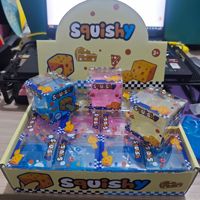 Jouet anti-stress souple et multicolore en forme de fromage, transparent, à récupération lente, pour plus de 15 ans, petit cadeau de vacances