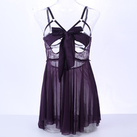 Ensemble de pyjama trois pièces sexy pour femme, lingerie de nuit, uniforme de tentation, taille élastique, taille unique, été