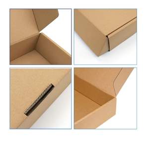 Boîte d'expédition stable en papier ondulé Rembourrage en mousse rouge Matériaux recyclés Emballage de protection haut de gamme pour l'électronique fragile - Product Image 6