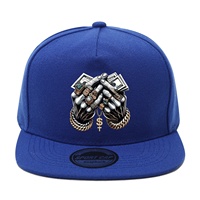 Casquette Snapback à 5 panneaux personnalisée, unisexe, à visière plate, style hip-hop, en polyester, streetwear