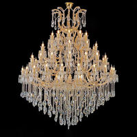 Grand lustre en cristal Maria Theresa de luxe pour villa, salon, escalier, hall d'hôtel, salle de banquet, éclairage suspendu