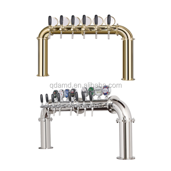 ドラフトビールディスペンサー用のタップとLEDライトを備えた6