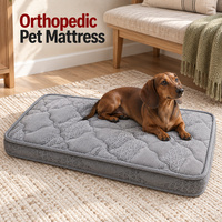 Matelas orthopédique personnalisé pour chien avec options de tissu et housse amovible lavable pour les marques de lits pour animaux de compagnie
