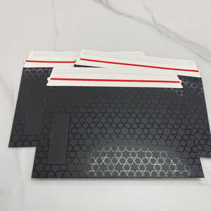 Жесткий картонный конверт черный Печатный картонный почтовый конверт Доставка Документов конверт картонная упаковка - Product Image 5