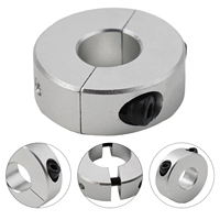 Anneaux fixes en alliage d'aluminium Collier de serrage à double fente 13mm à 30mm de diamètre intérieur Collier d'arbre avec réglage à vis Type de serrage